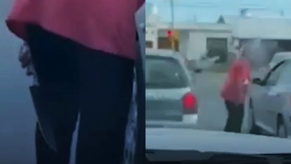 Una abuela “cuchillera” increpó a un conductor en plena calle