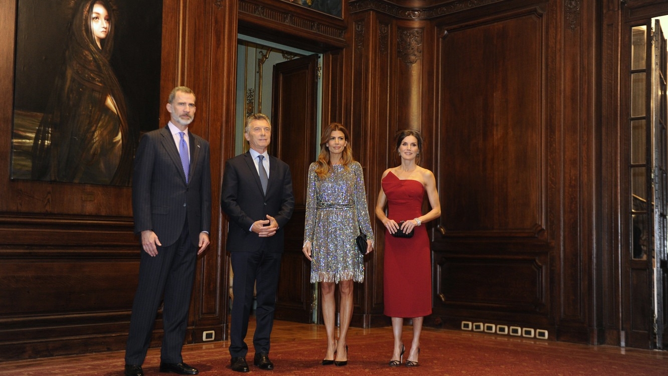Los reyes Felipe VI y Letizia agasajaron al presidente Macri