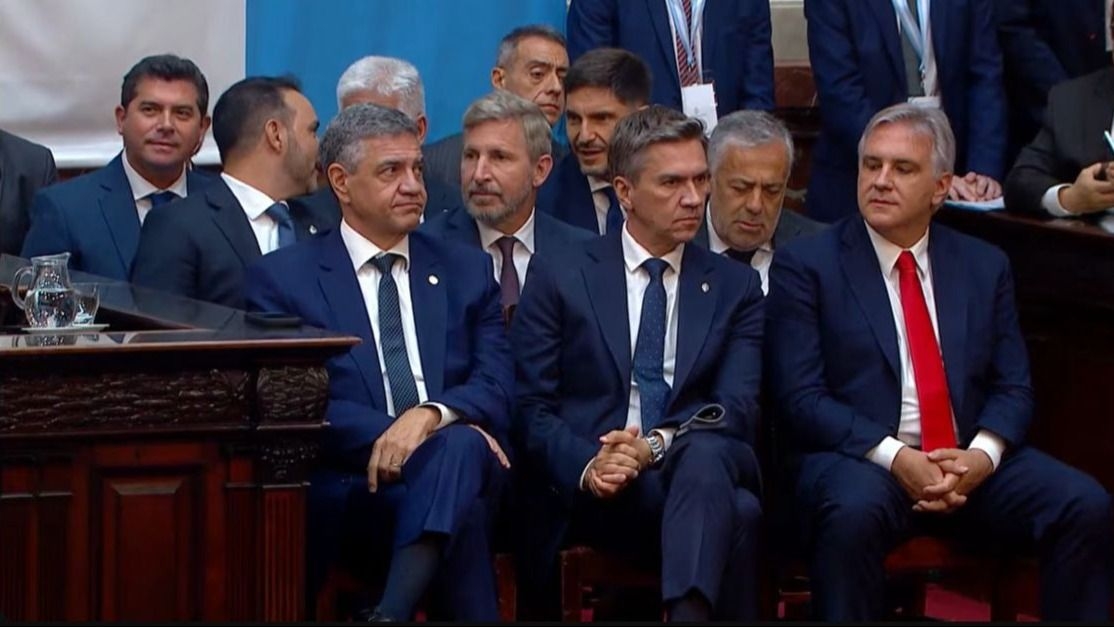 Orrego asistió a la apertura de sesiones de Milei