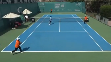 Terror en el tenis: un misil cayó cerca de la cancha y los jugadores huyeron