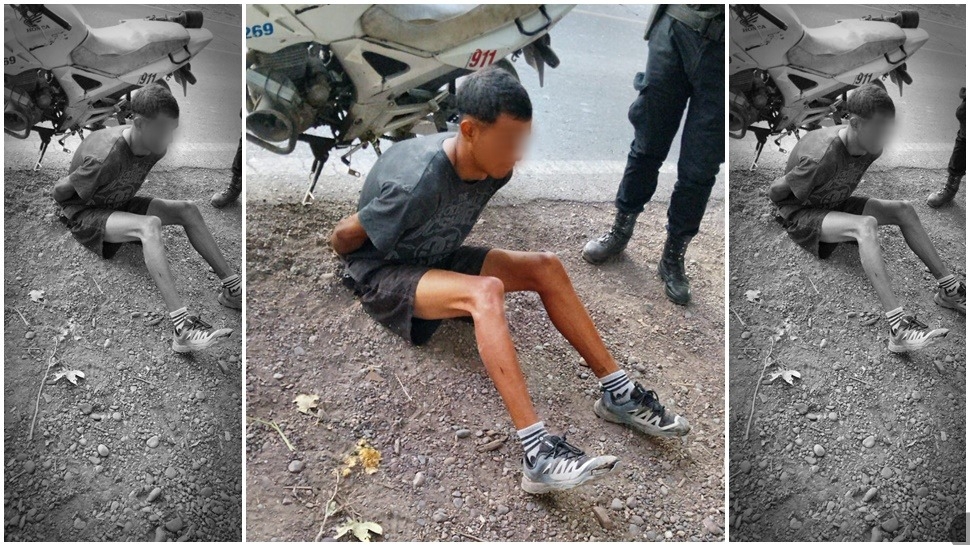 Llamaron al 911 y atraparon a un hombre que robó unos 20 zapallos