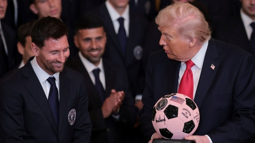Los regalos exclusivos que recibió Messi en su visita a Trump y la Casa Blanca