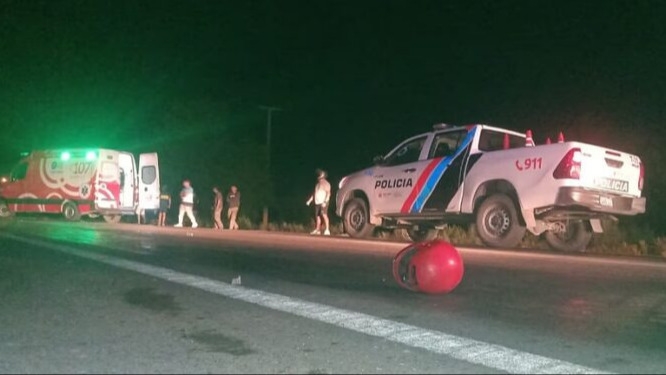 Violento choque en cadena en Ruta 20: un motociclista hospitalizado en grave estado 