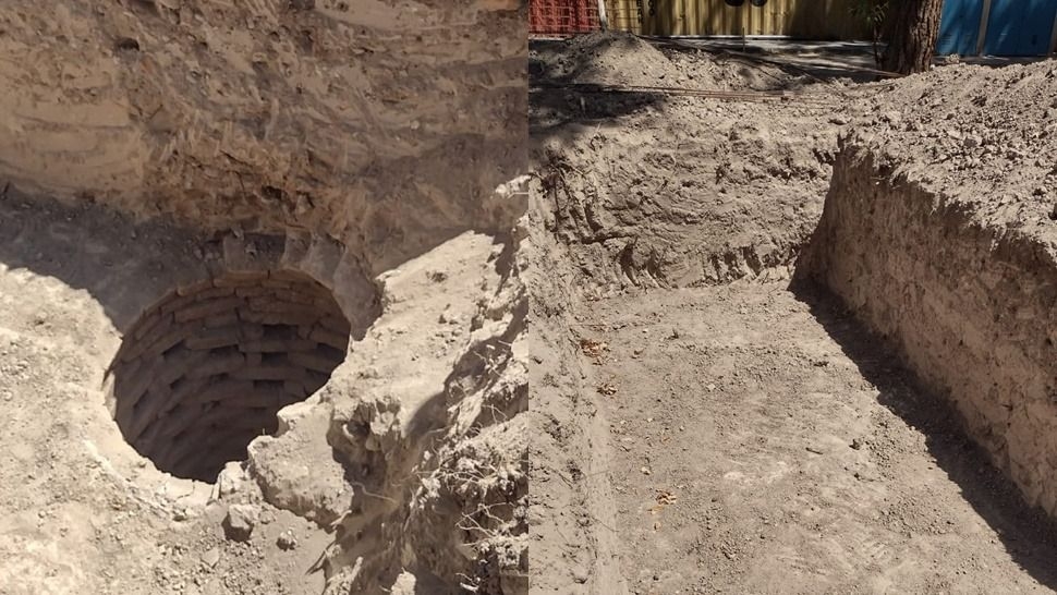 Hallazgo en Plaza Gertrudis Funes: la UNSJ investigará la estructura encontrada