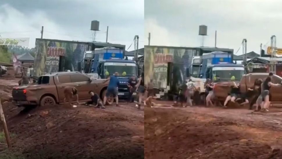 Una camioneta 4x4 perdió el control en un show y atropelló a espectadores