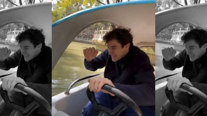 Franco Colapinto chocó una lancha en China y el video se hizo viral