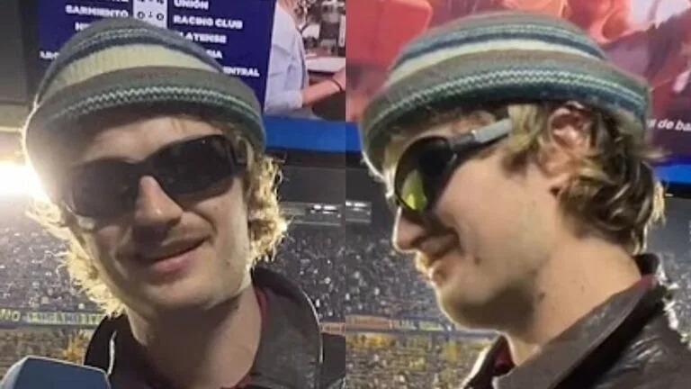 ¡Vamos Boca! Joe Keery cambió el Upside Down por La Bombonera