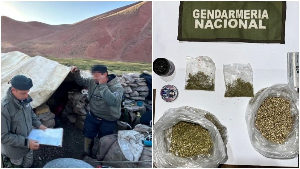 Secuestraron cocaína y cannabis a dos chilenos en la Cordillera