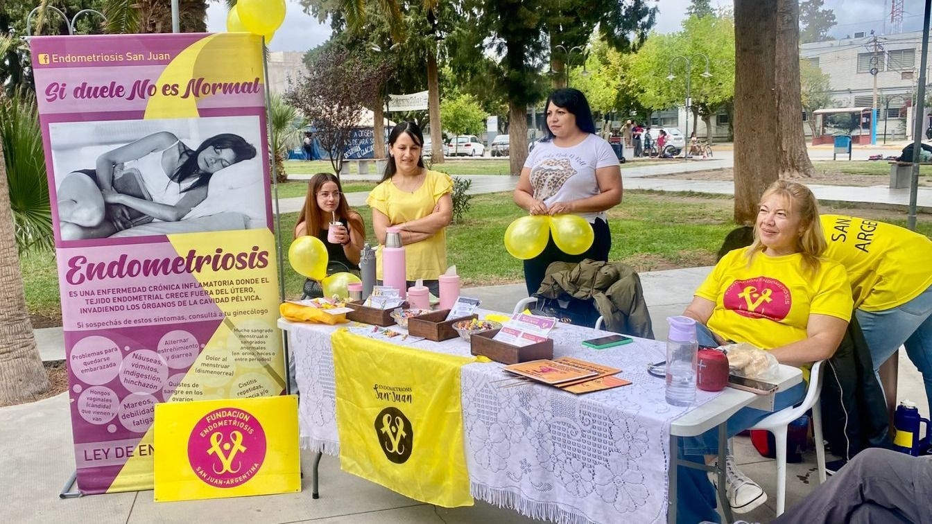 Jáchal se vistió de amarillo para visibilizar la lucha contra la endometriosis