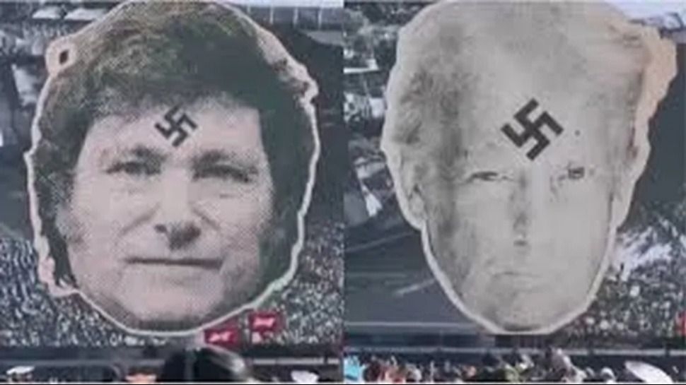 Polémica en Lollapalooza Chile: proyectaron a Milei con una esvástica en la frente