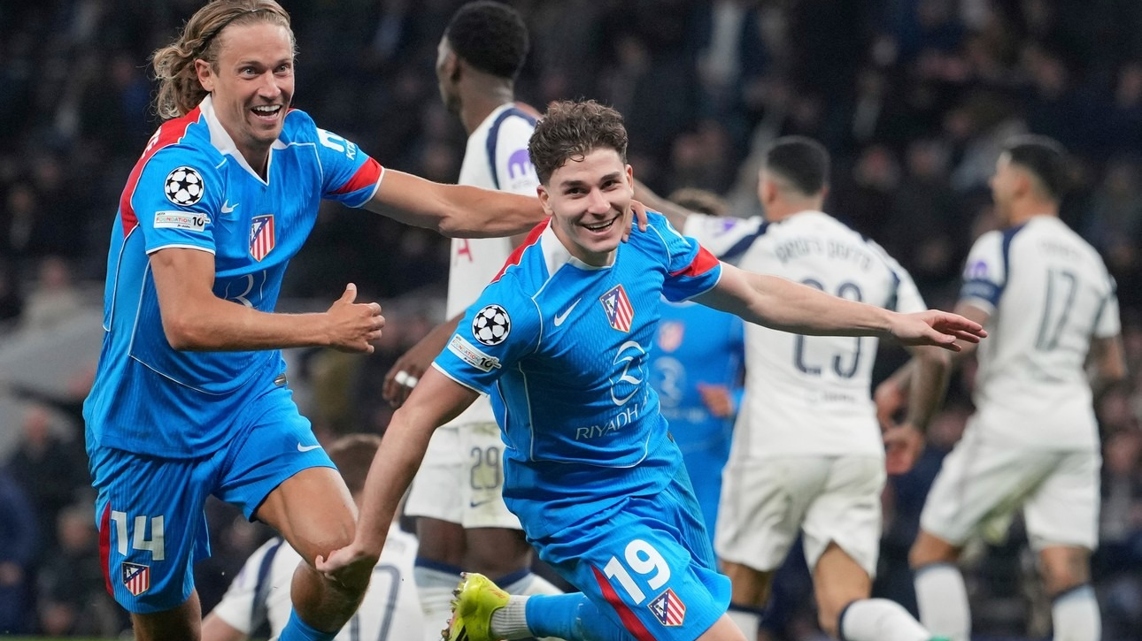 Con gol de Julián, Atlético se metió en cuartos de Champions