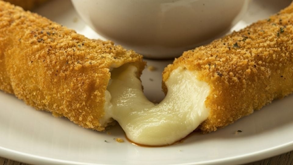 ¡Bastones de mozzarella perfectos! El secreto del queso fundido