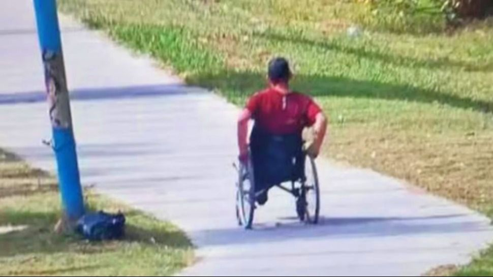 Se hizo pasar por discapacitado para escapar y lo detuvieron