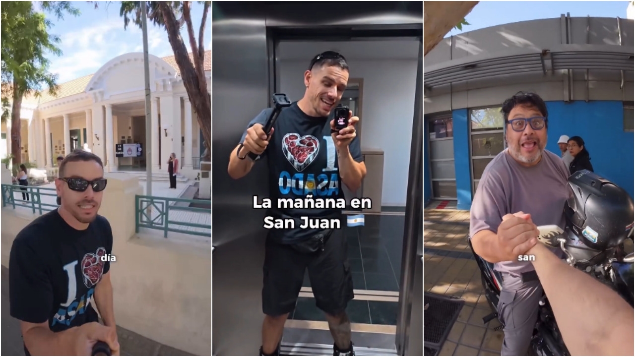 Un influencer estadounidense recorrió San Juan en patines y quedó sorprendido por su tranquilidad