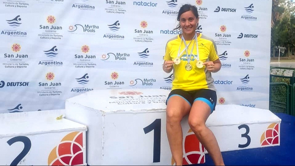 La sanjuanina Profili ganó cuatro medallas de oro en el Argentino de Natación