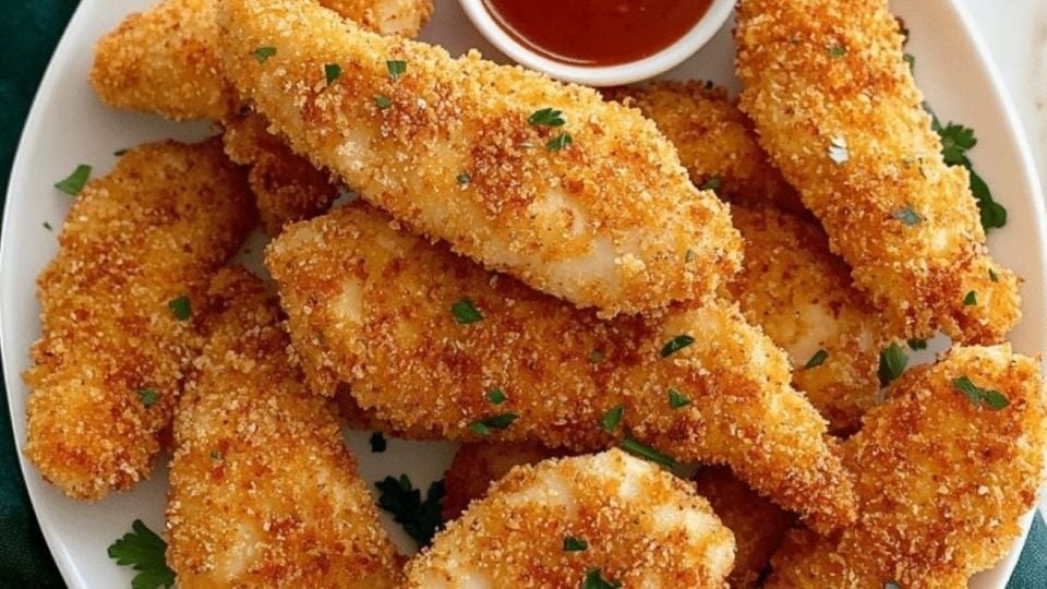 Prepará unos chicken fingers de polenta crocantes y libres de gluten