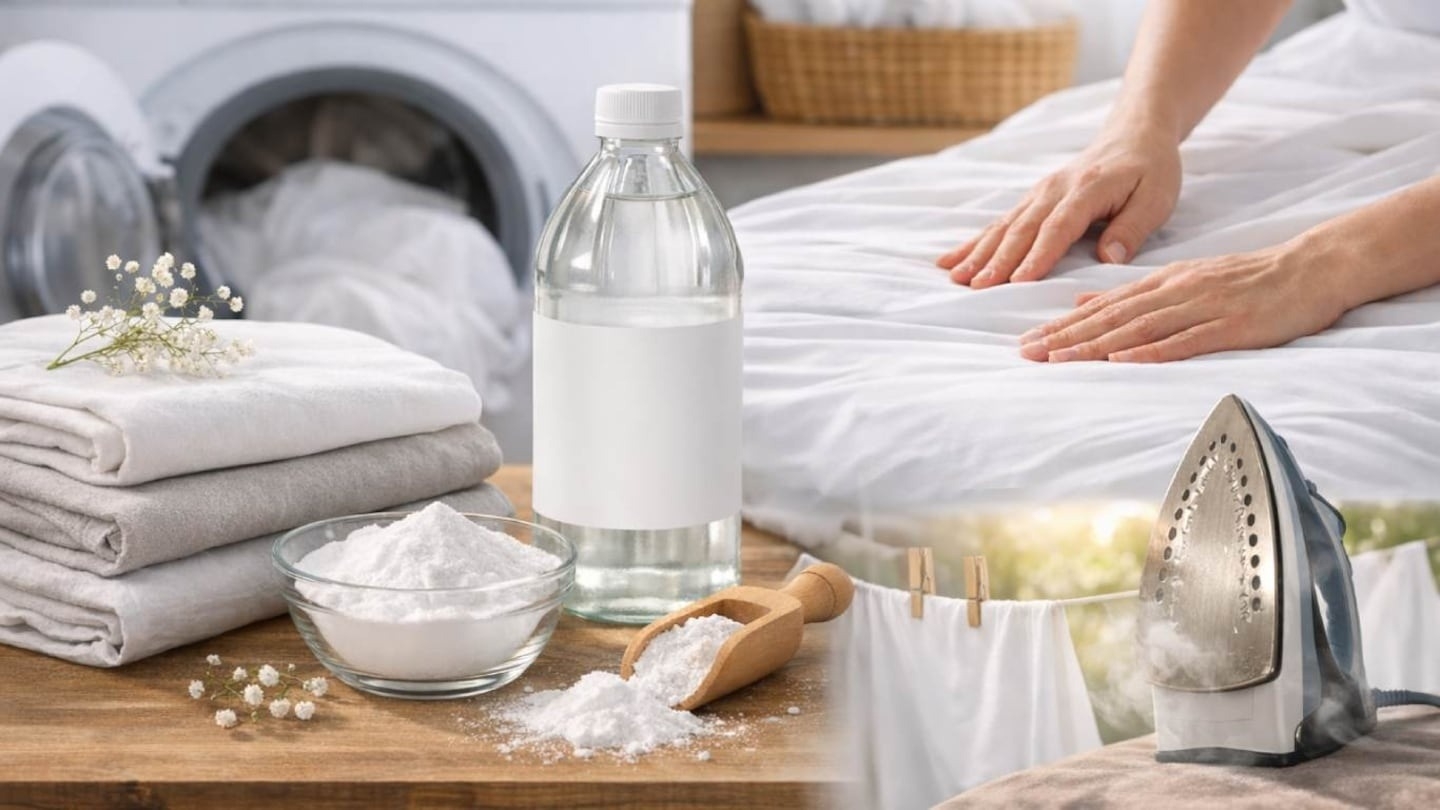 Cómo usar vinagre blanco para tener sábanas suaves como nuevas