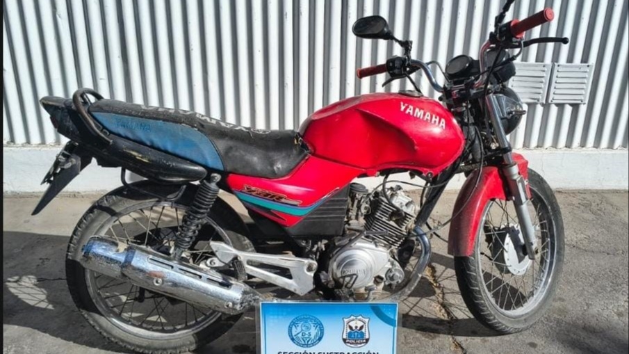 Secuestraron una moto con identificación falsa y números de motor y chasis adulterados 