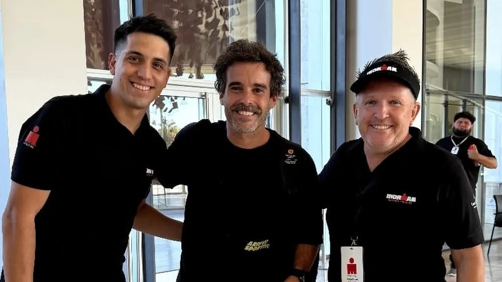 La llegada de Nicolás Cabré para sumarse al IronMan 70.3