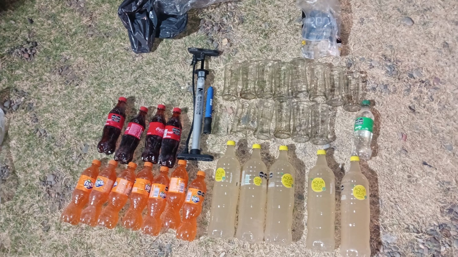 Todos estos elementos pudo sustraer el malviviente del interior del conetenedor del cual no pudo salir.