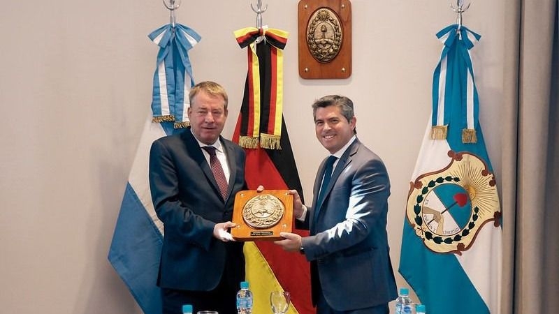 Marcelo Orrego recibió al embajador de Alemania en Argentina