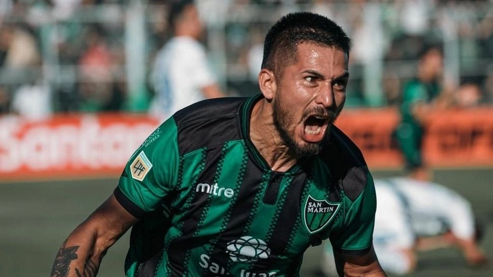 Con un gol de Toloza, San Martín le ganó el clásico de Cuyo a Godoy Cruz