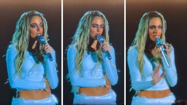 El llanto de Tini Stoessel en pleno show al hablar de la pelea con Emilia Mernes