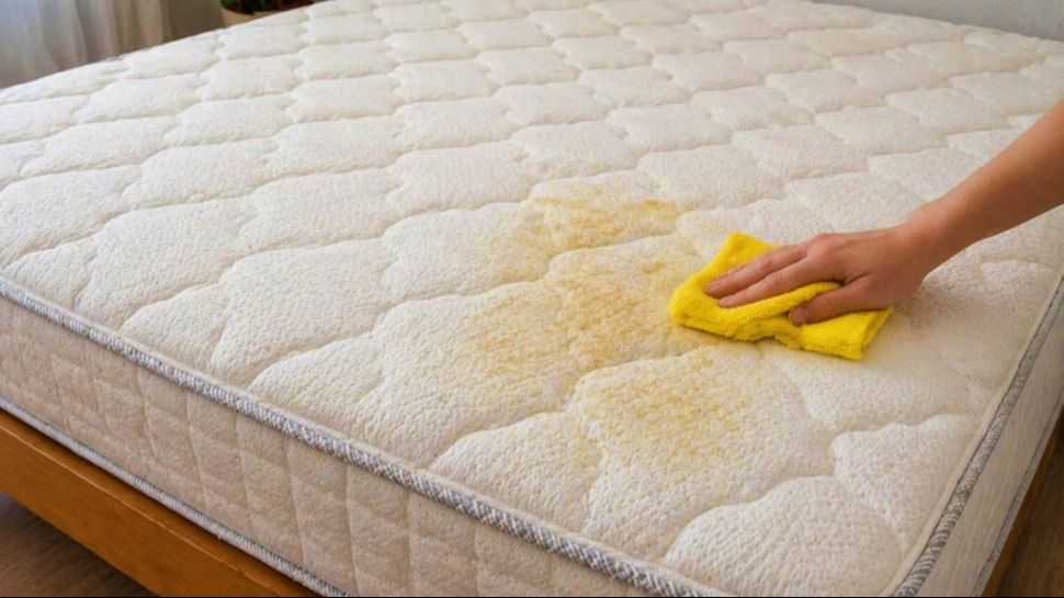 El truco simple para limpiar el colchón y quitar manchas amarillas