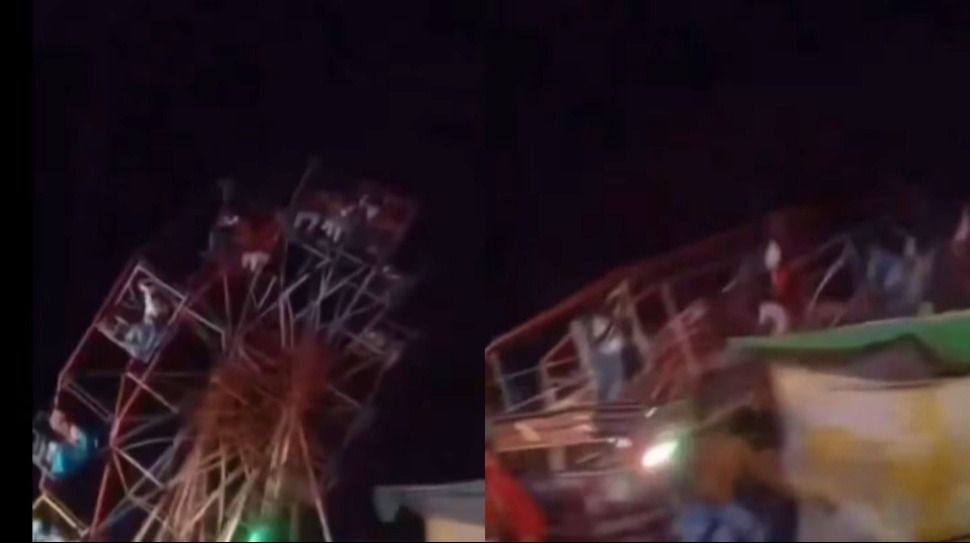 Colapsó una rueda de la fortuna en India y dejó 37 heridos