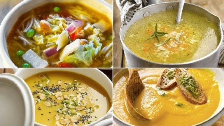 Aprendé a hacer tres sopas cremosas de verduras con pocos ingredientes