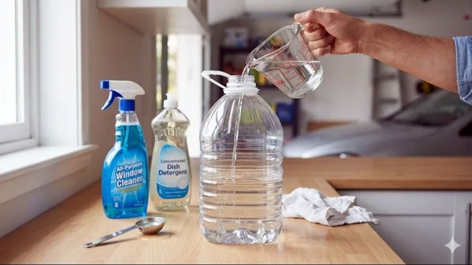 Cómo hacer un limpiavidrios casero para el auto y ahorrar