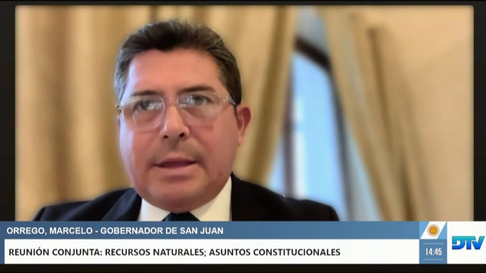 En el Congreso, Orrego respaldó la aclaratoria de Glaciares y defendió la minería