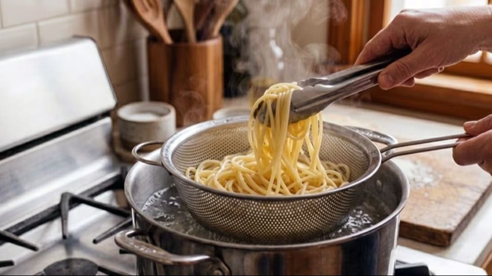 Cómo recalentar fideos sin sartén ni microondas