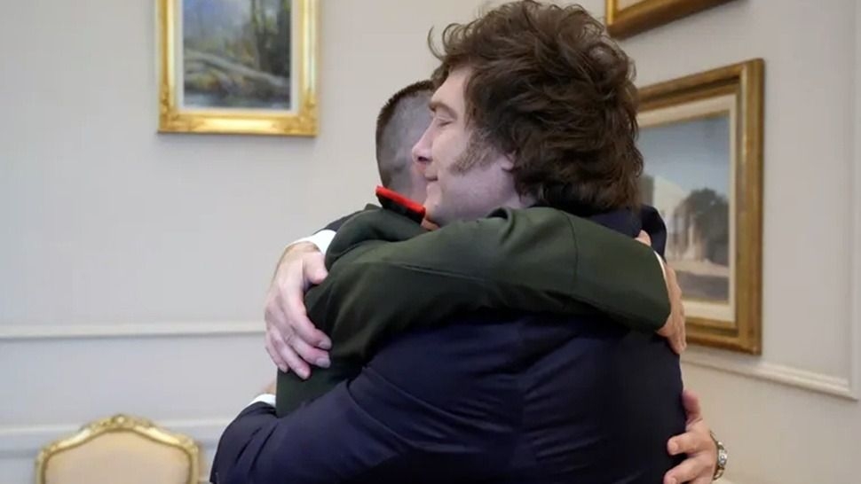 Milei recibió a Nahuel Gallo en Casa Rosada tras su liberación en Venezuela