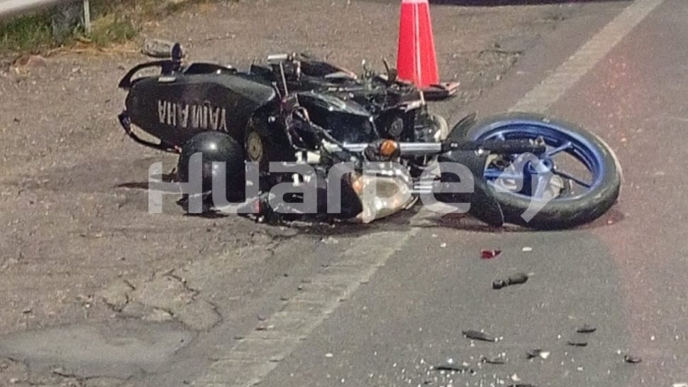 Choque entre una moto y una camioneta dejó dos personas hospitalizadas