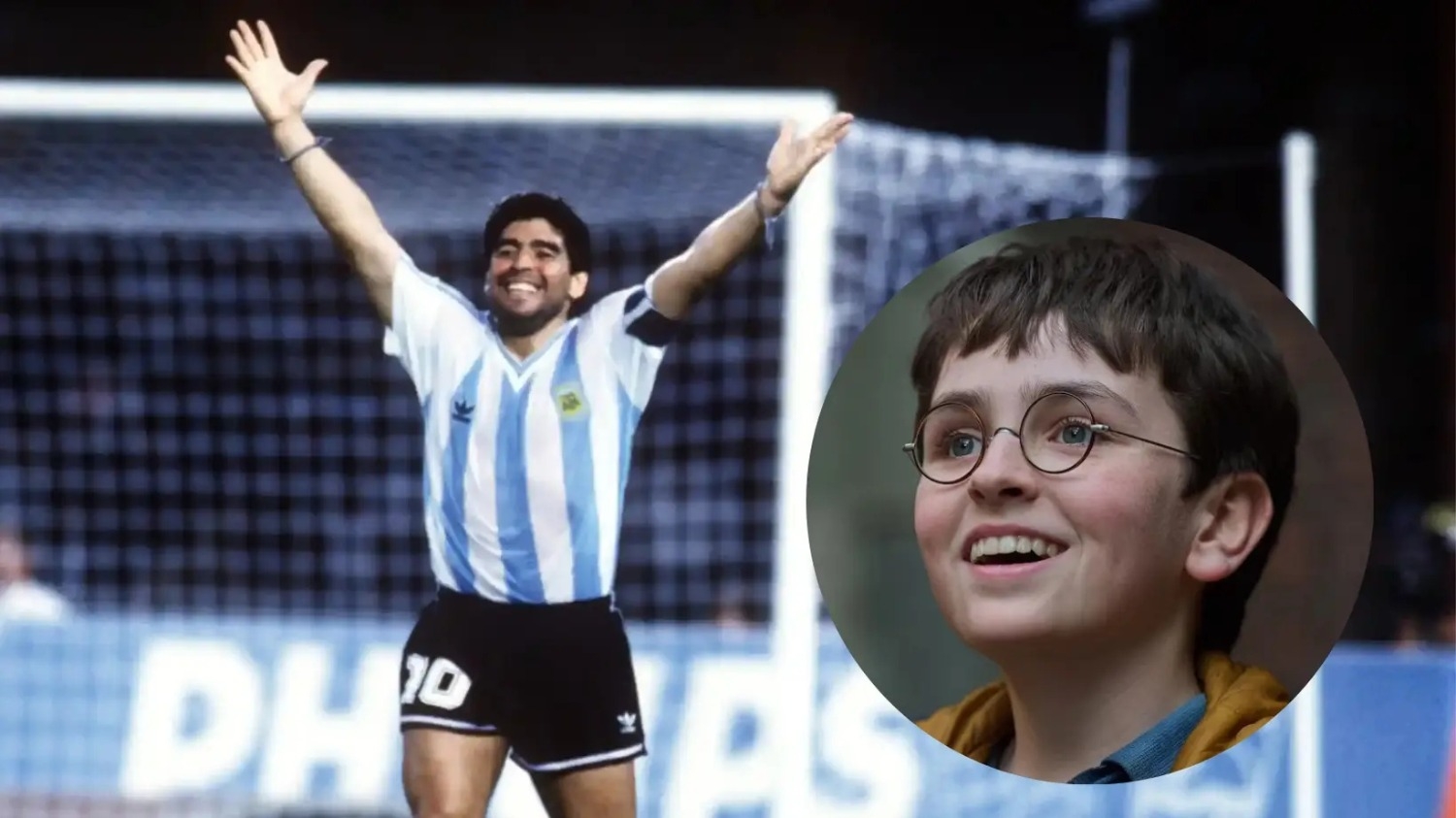 La prueba que confirma que Harry Potter es fanático de Diego Maradona