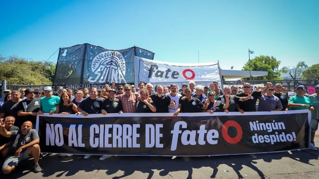 Trabajadores de FATE marcharán a la Plaza de Mayo a reclamar el cierre de la planta