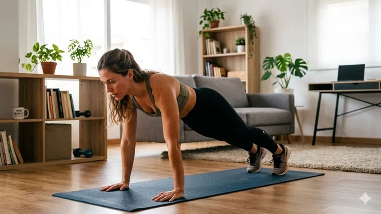 Tres ejercicios para bajar la grasa abdominal sin gimnasio