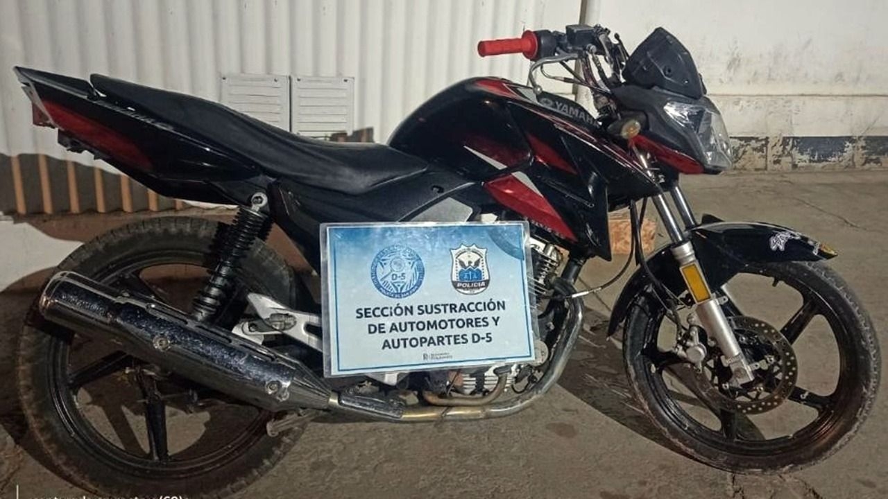 Recuperaron una moto Yamaha robada con pedido de secuestro