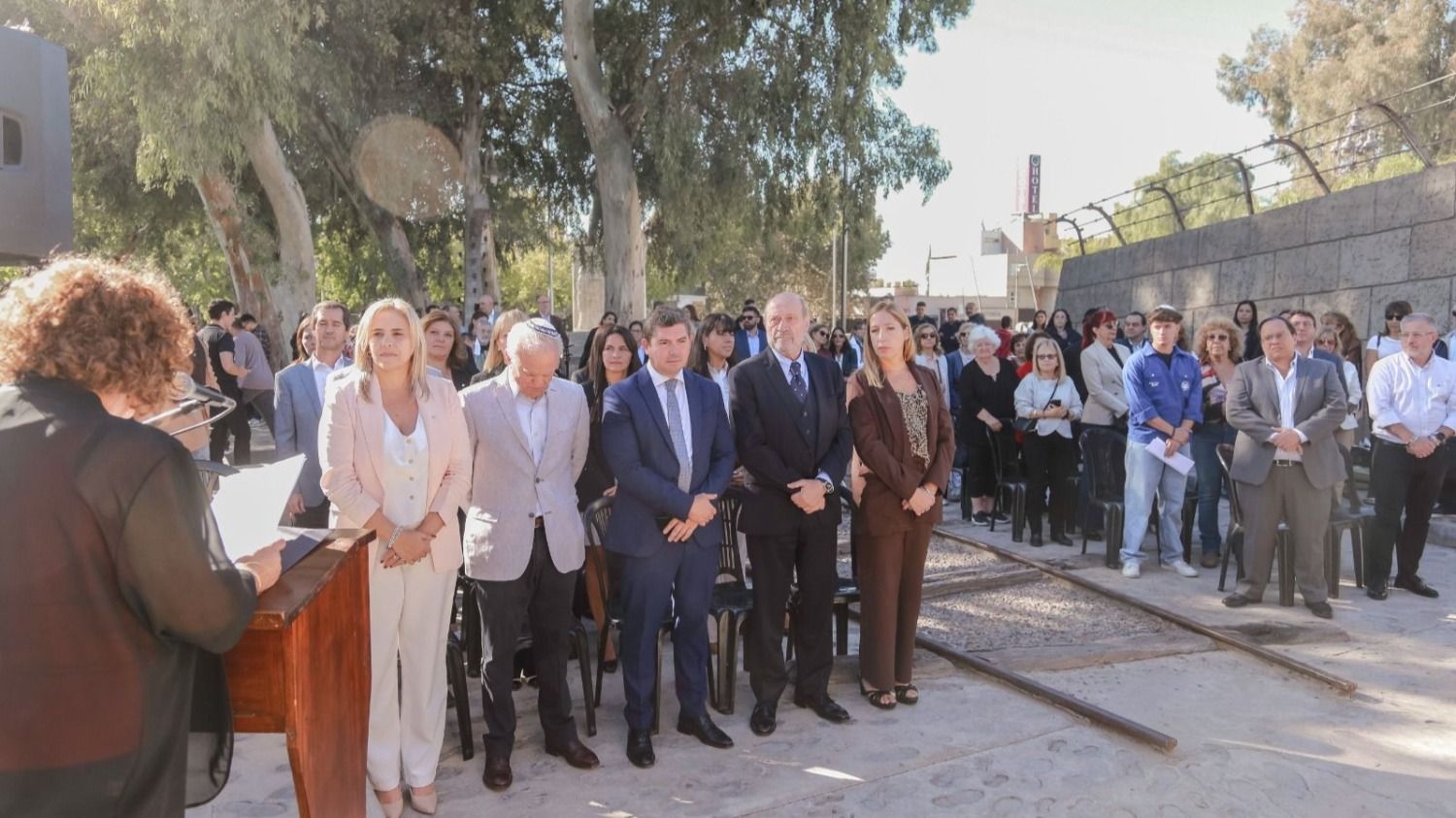 Orrego en homenaje por Holocausto y el levantamiento del Gueto de Varsovia