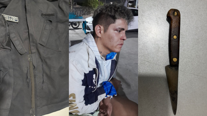 Atacó a un policía con un cuchillo tras un fallido robo en el barrio La Estación