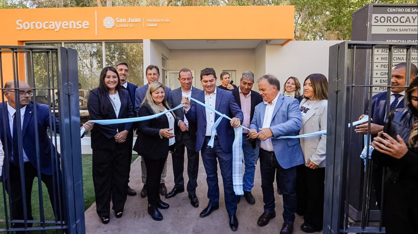 Orrego llevó gestión y obras de salud al departamento Calingasta