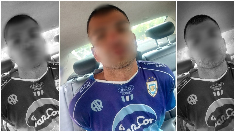 Llevaba carne, afeitadoras y queso ocultos en la ropa y lo atraparon