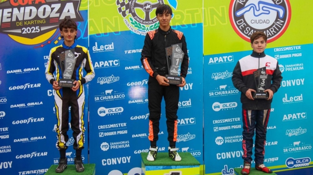Los sanjuaninos Martos y Bocelli ganaron en el karting de Mendoza