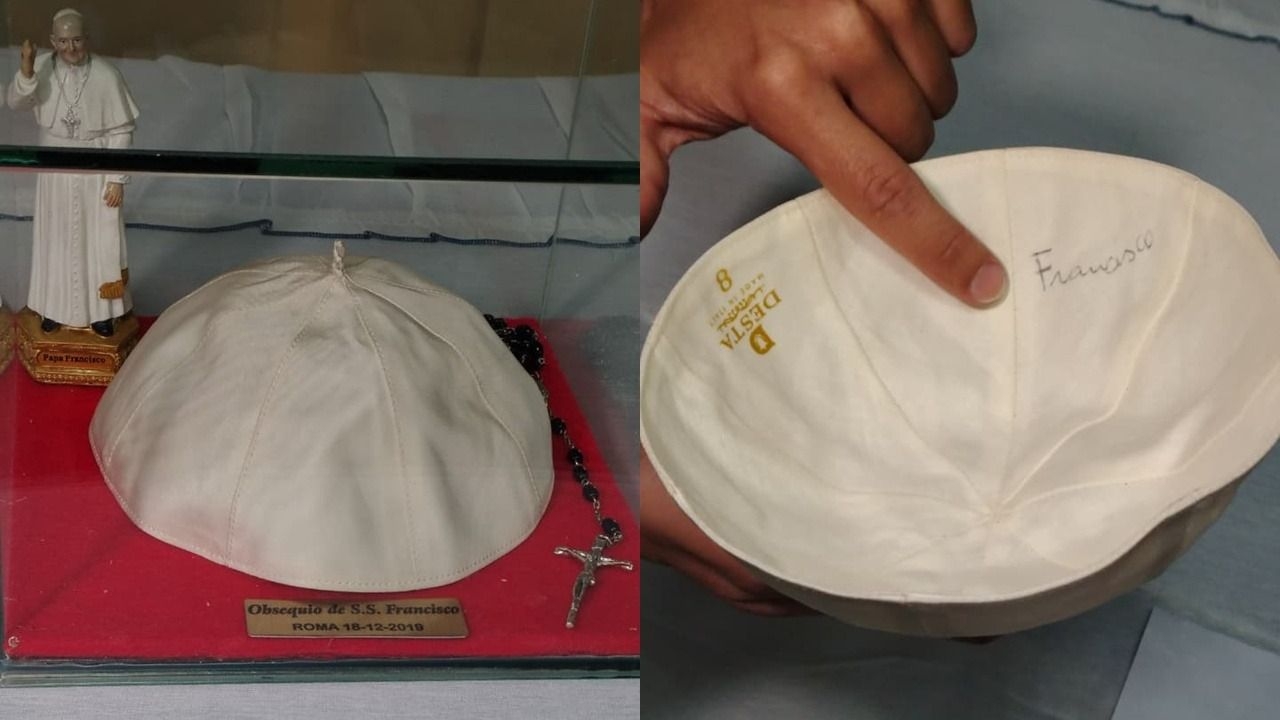 La historia del solideo que el Papa Francisco le regaló a un sanjuanino: "Tomá, llevala"