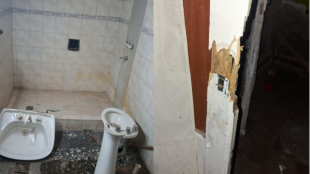 Cayó cuando escapaba con un inodoro y un lavamanos Chimbas