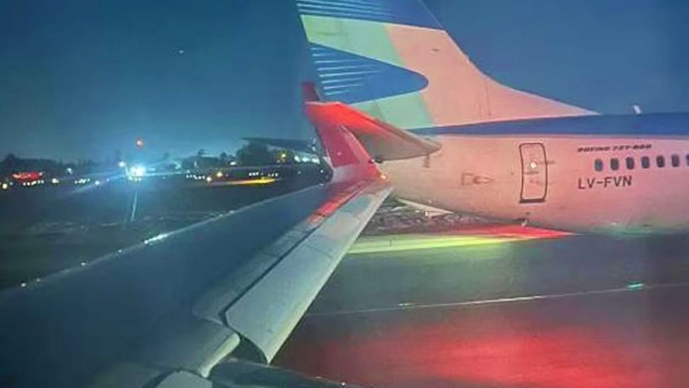 Fuerte choque entre aviones en el aeropuerto de Santiago de Chile