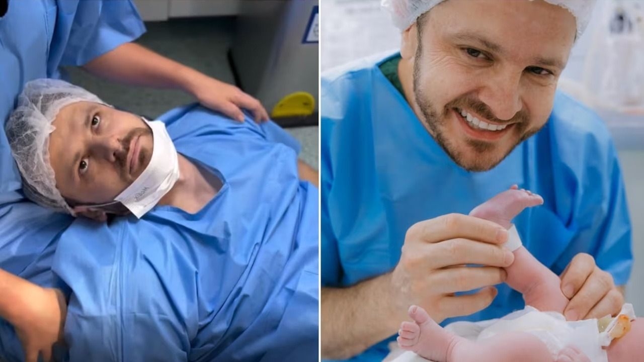 Se desmayó en el parto de su hija y el video se volvió viral