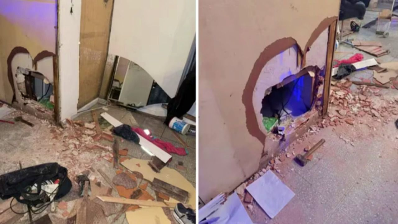 Cayeron tres ladrones tras un boquete para robar una lotería