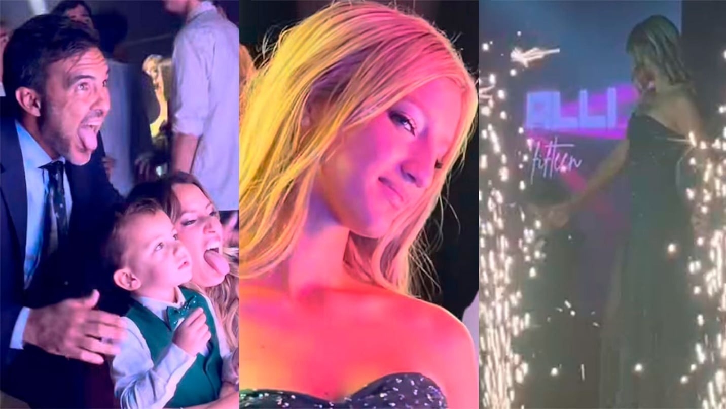 Sin Nicole Neumann y con mucho lujo, así fue la fiesta de 15 de Allegra